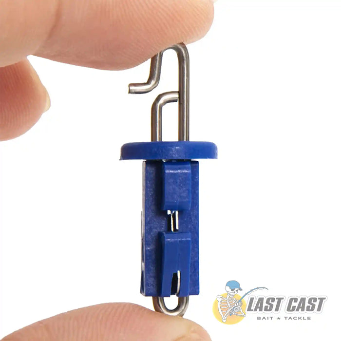 Addiction Outdoors Splash Down Clips Blue Single held between fingers