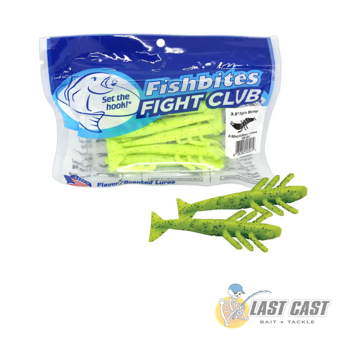 FISHBITES - FIGHT CLUB FIGHT'N SHRIMP LURES 3.5″ 6PCK