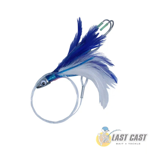 Hooker Skippy Feathers 21G Rigged 6Pck Blue White