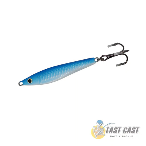 Jiggle Lure Blue Bait Kahawai Jig Spinner Lure Blue 60g Side View without packaging