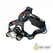 Last Cast High Power 3 Led Rechargeable Headlamp Angle Left