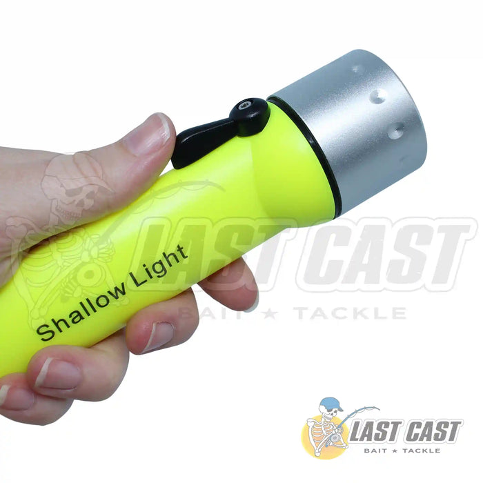 Last Cast LED Dive Light Torch Held in Hand