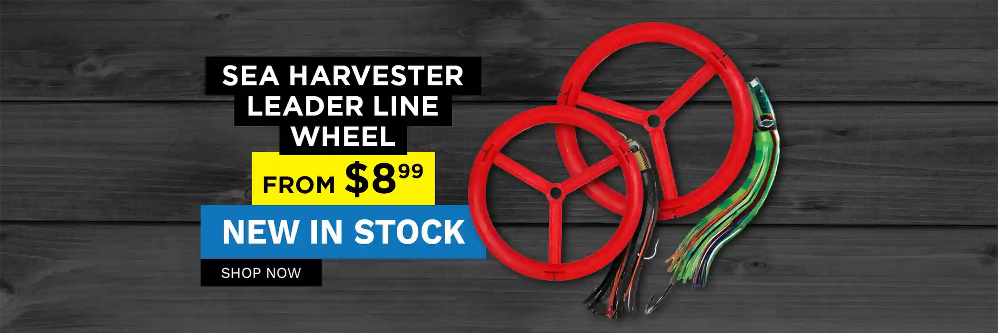 Sea Harvester Leader Line Wheel from $8.99 New in Stock