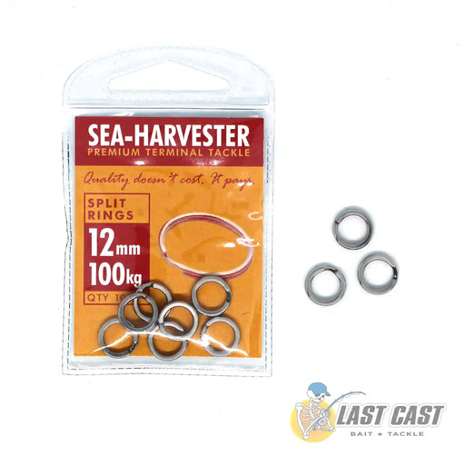 Sea Harvester Split Rings 12mm 100kg Packet with 10 Rings