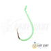 Wise Angler Beak Hook Extra Long Point in Luminous Green Size 5