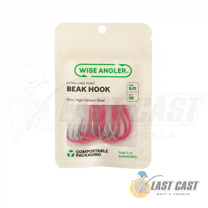 WISE ANGLER - BEAK HOOK WITH EXTRA LONG POINT IN PINK — Last Cast