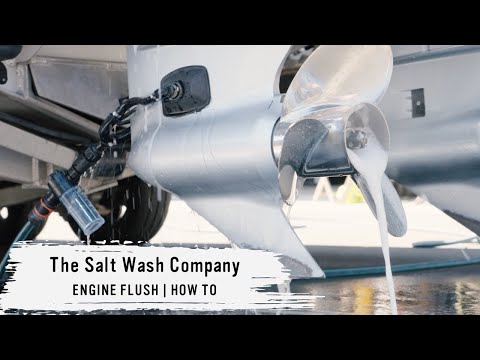 The Saltwash Company How to flush your outboard with engine flush