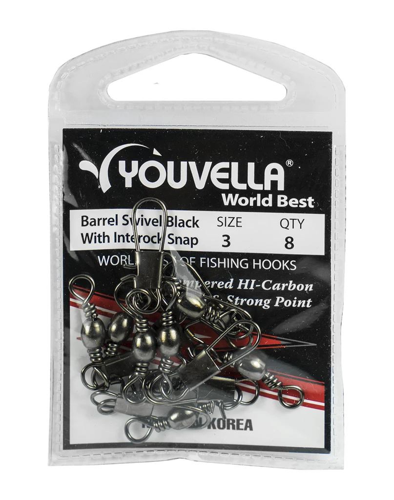 YOUVELLA - BARREL SWIVEL SNAP — Last Cast Bait and Tackle