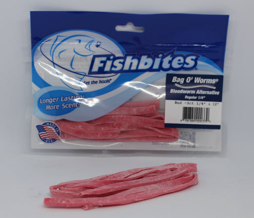 Fishbites Bag O Worms Saltwater Regular 1/4