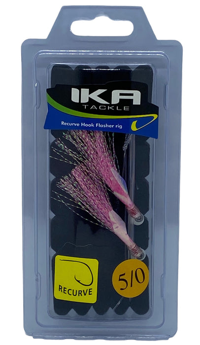 IKA - 2 HOOK FLASHER RIG PINK