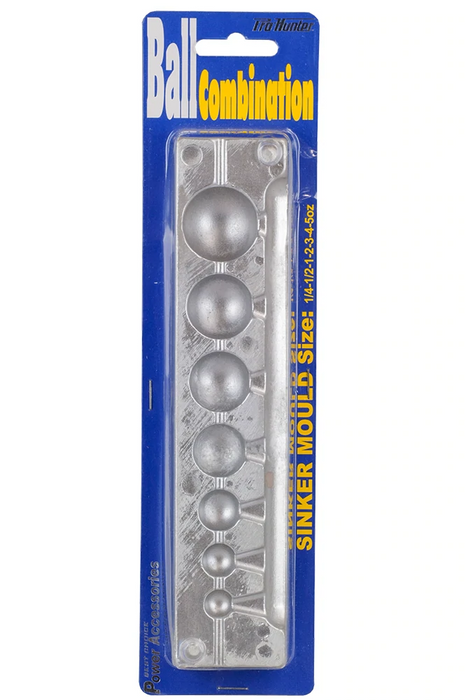 PRO HUNTER - BALL SINKER MOLD COMBO OF 7 FROM 1/4oz TO 6oz