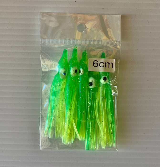 SNAPPER TACKLE - SQUID SKIRTS 6cm - 5pk