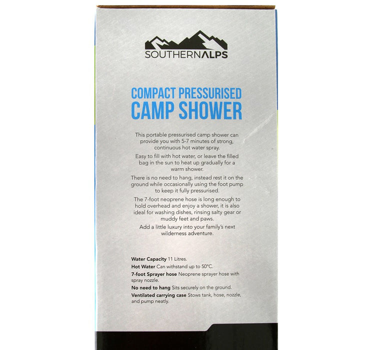 SOUTHERN ALPS - COMPACT PRESSURISED CAMP SHOWER