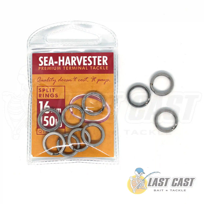 Sea Harvester Split Rings 16mm 150kg Packet with 10 Rings